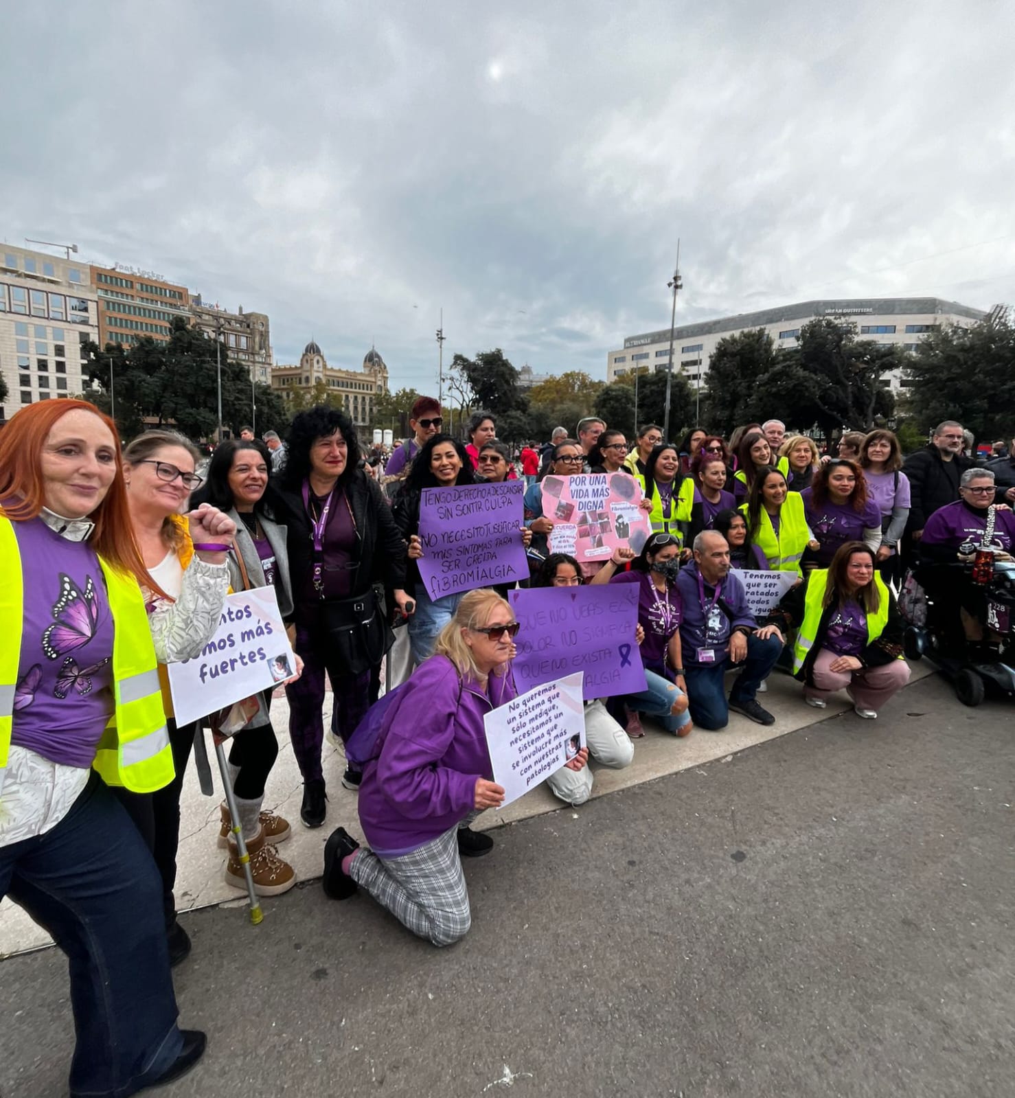 Concentració del dia 8 a Plaça Catalunya